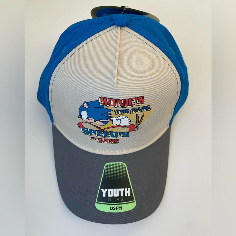 Sonic Baseball Hat For Bigboys